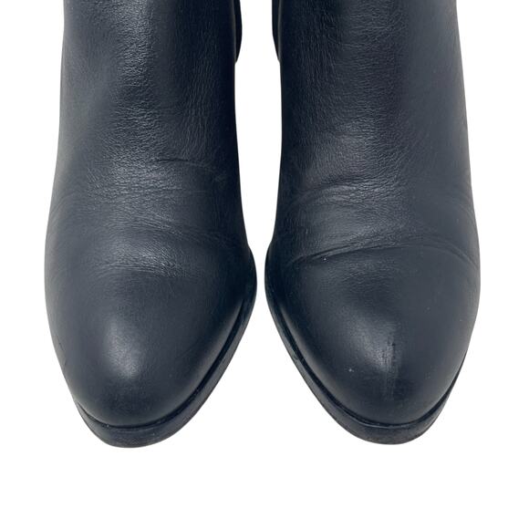 Alexander Wang Gabi Rose Gold Black Leather Ankle Boots - EURO Size 37.5 - Picture 6 of 10